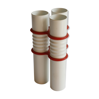 Livat metal tubes vase by martin vallin for ikea, sweden 1990s.