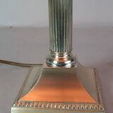 Ancienne lampe style Louis XVI bronze à poser + abat-jour 69 cm S 806