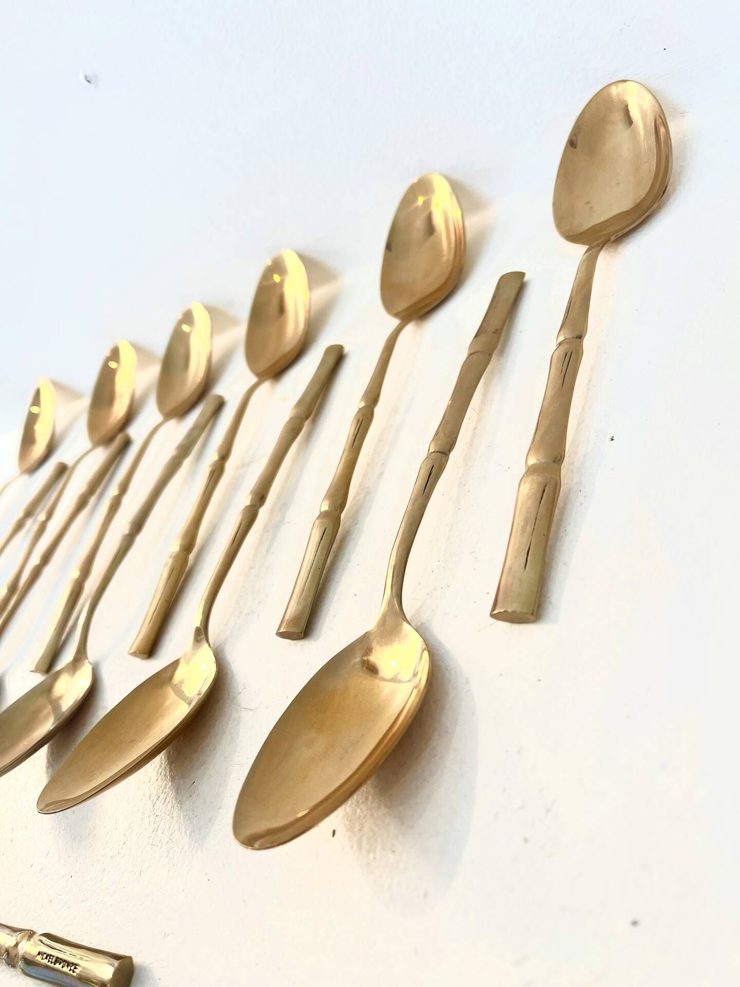 12 teaspoons, Hollywood Regency - circa 1970