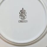 7 Vintage KG Lunéville Plates Jonquille Model Diameter 19.5 Cm