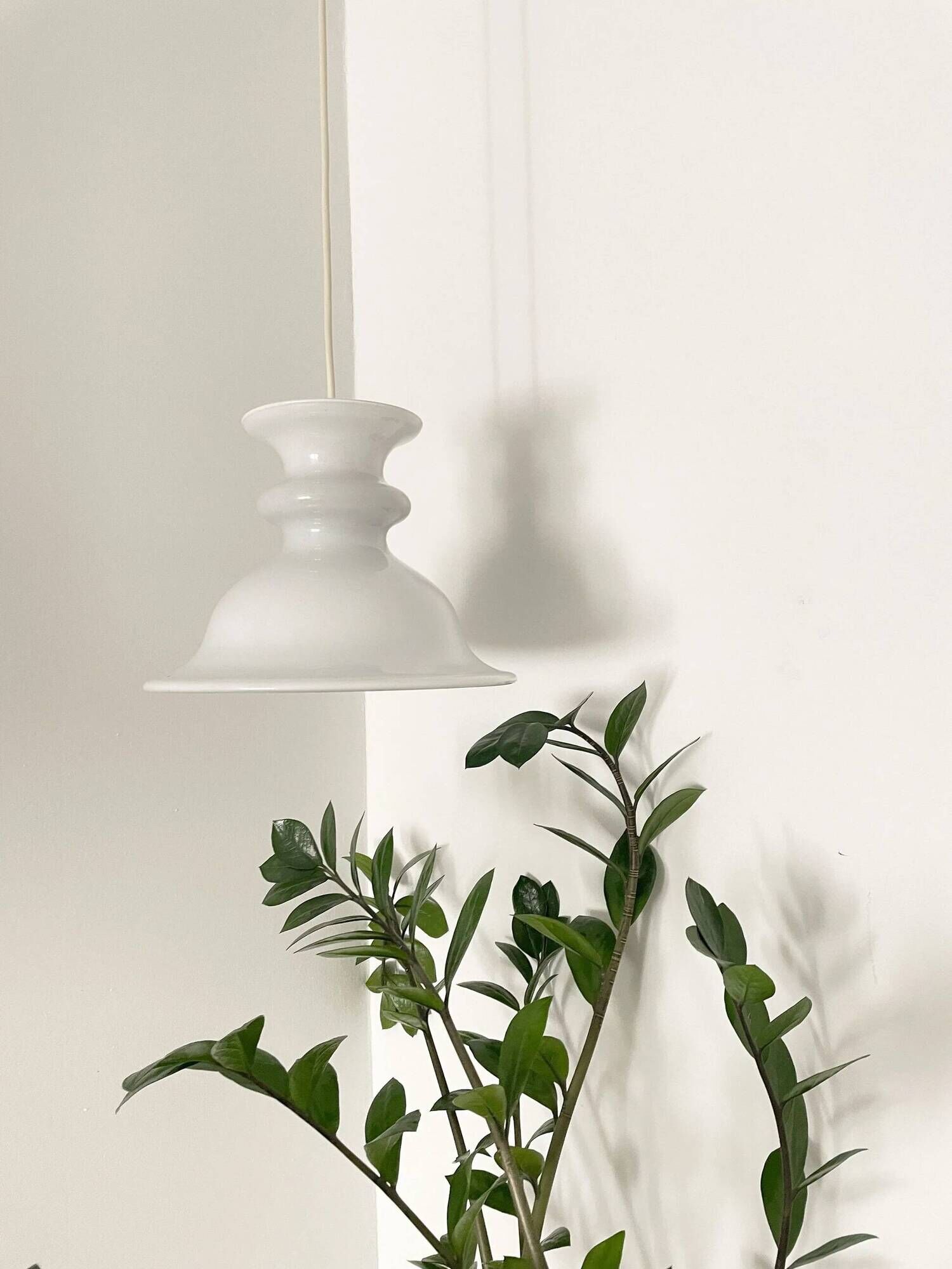 Glass pendant lamp by Sidse Werner, Denmark, 1960s