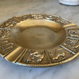 Vintage gilt bronze horoscope ashtray