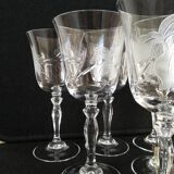 Crystal wine glass