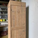 Wardrobe with 1 raw wood door