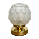 Vintage art deco globe table lamp in frosted glass