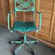 Metal and leather office chair