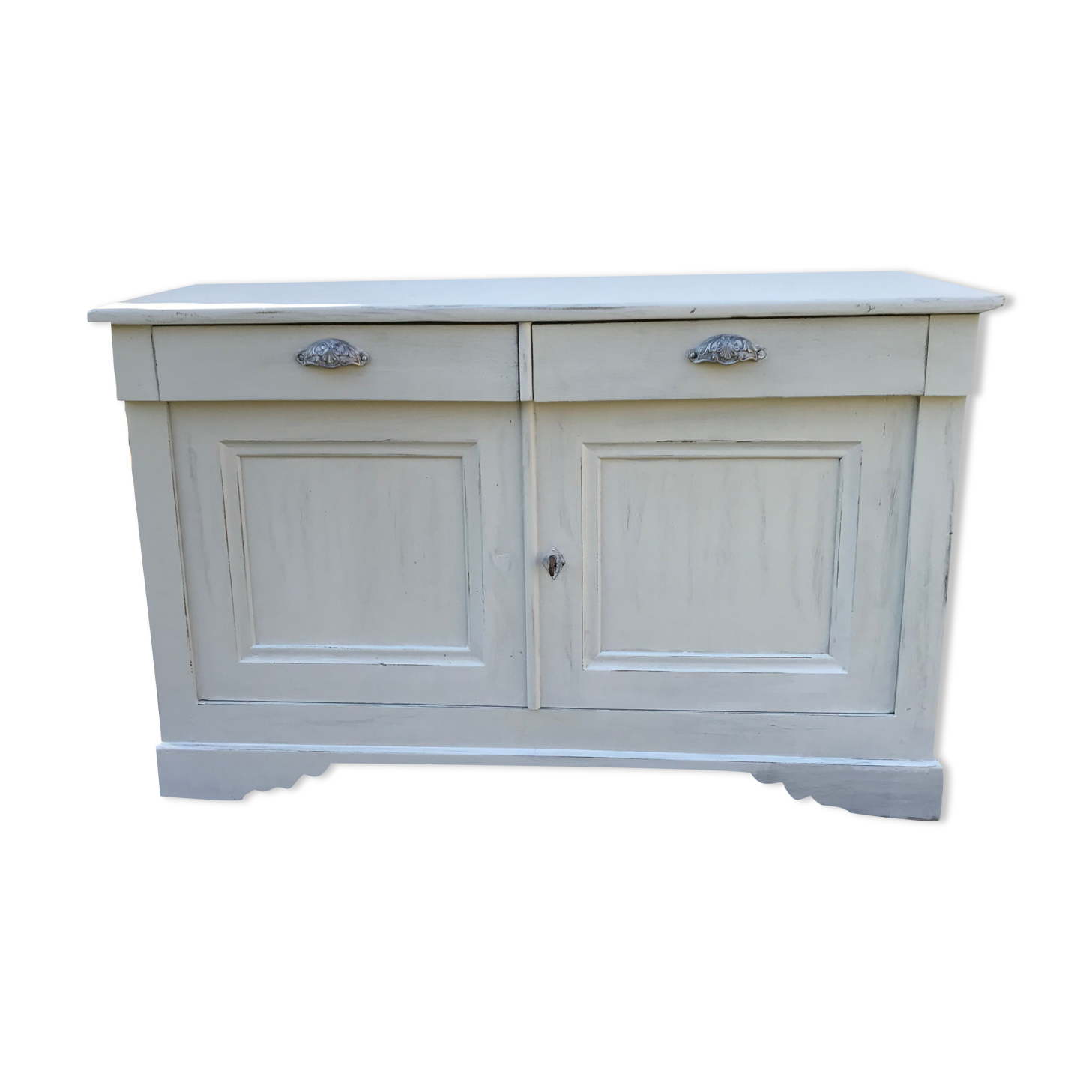 Large Parisian buffet gray putty