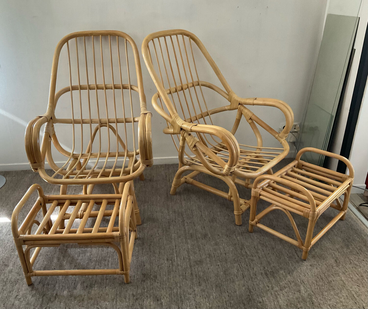Rattan ensemble from the 70s