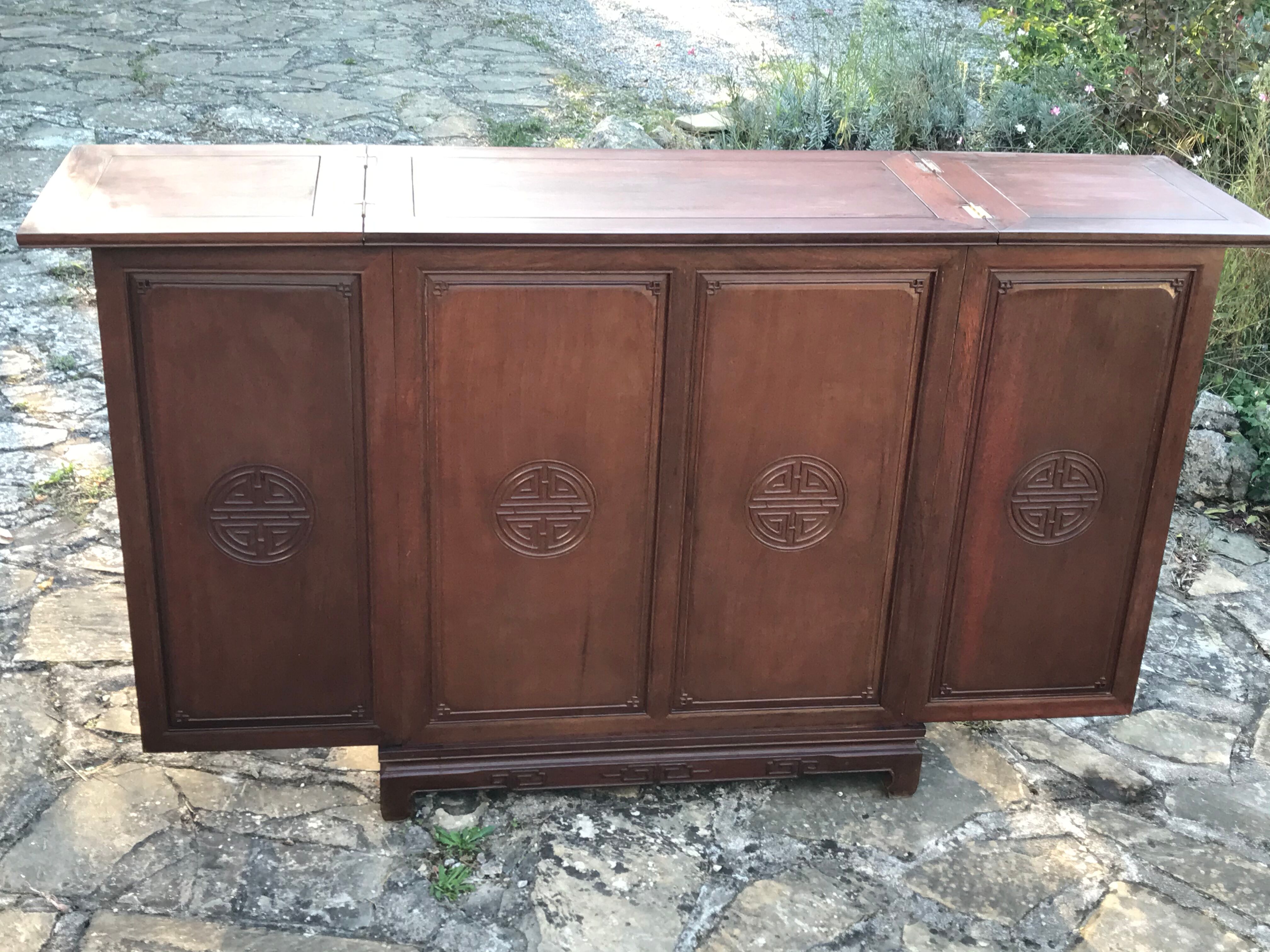 Art Deco rosewood bar