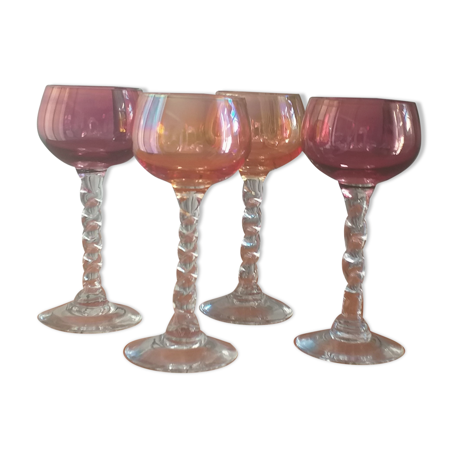 Verres à liqueur en verre soufflé