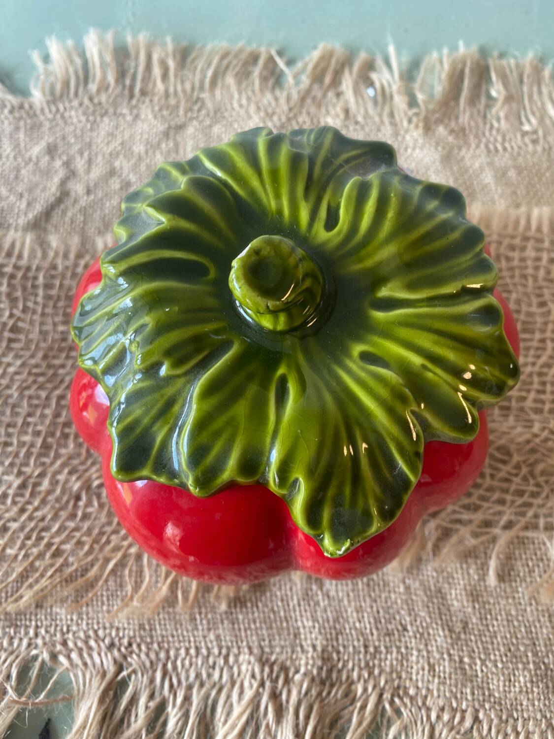 Tomato sugar bowl