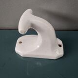 Coat rack in white art deco porcelain