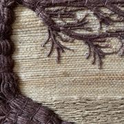 Large woven wall tapestry made of fibers Tree of Life