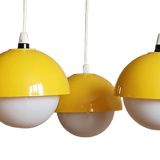 Vintage yellow pendant lamp 1970