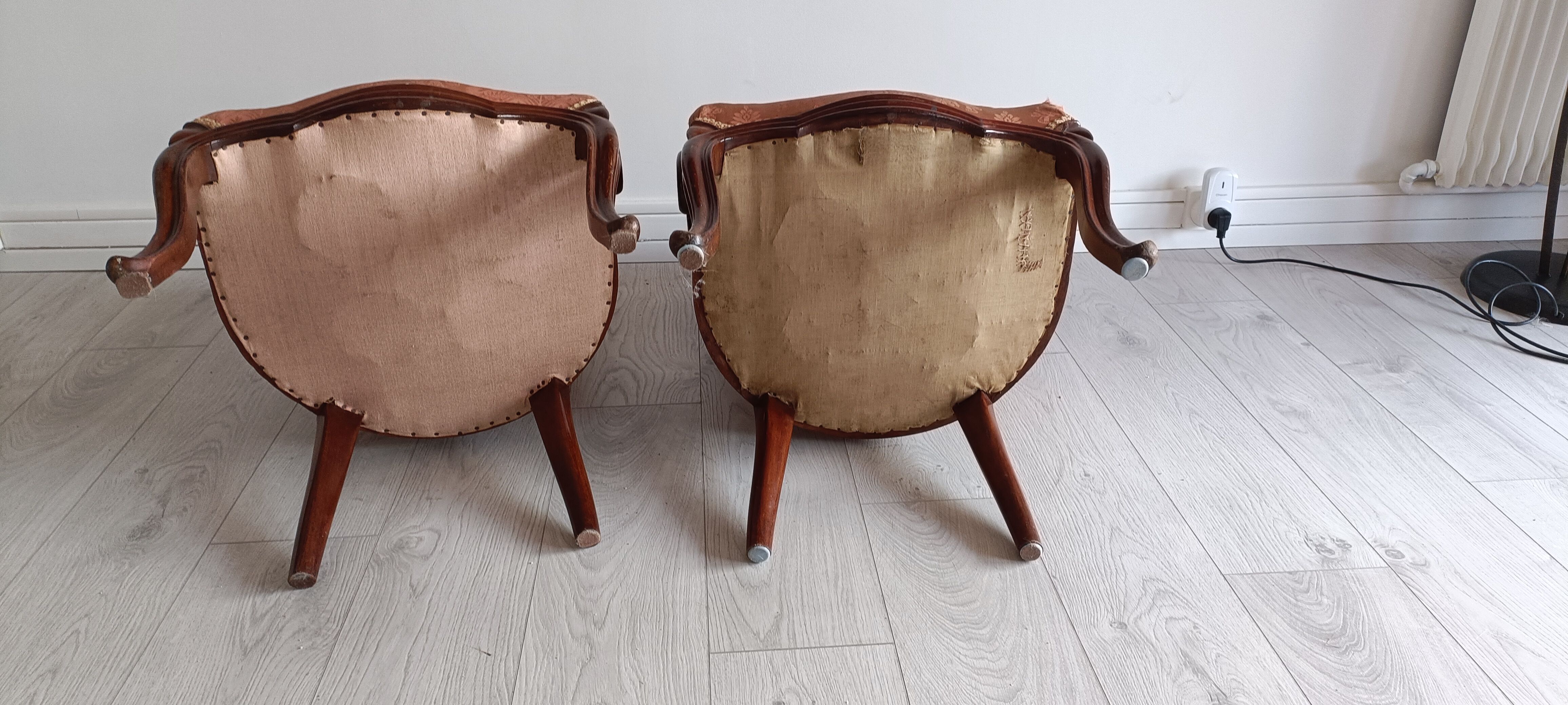 Paire de chaises Louis Philippe acajou
