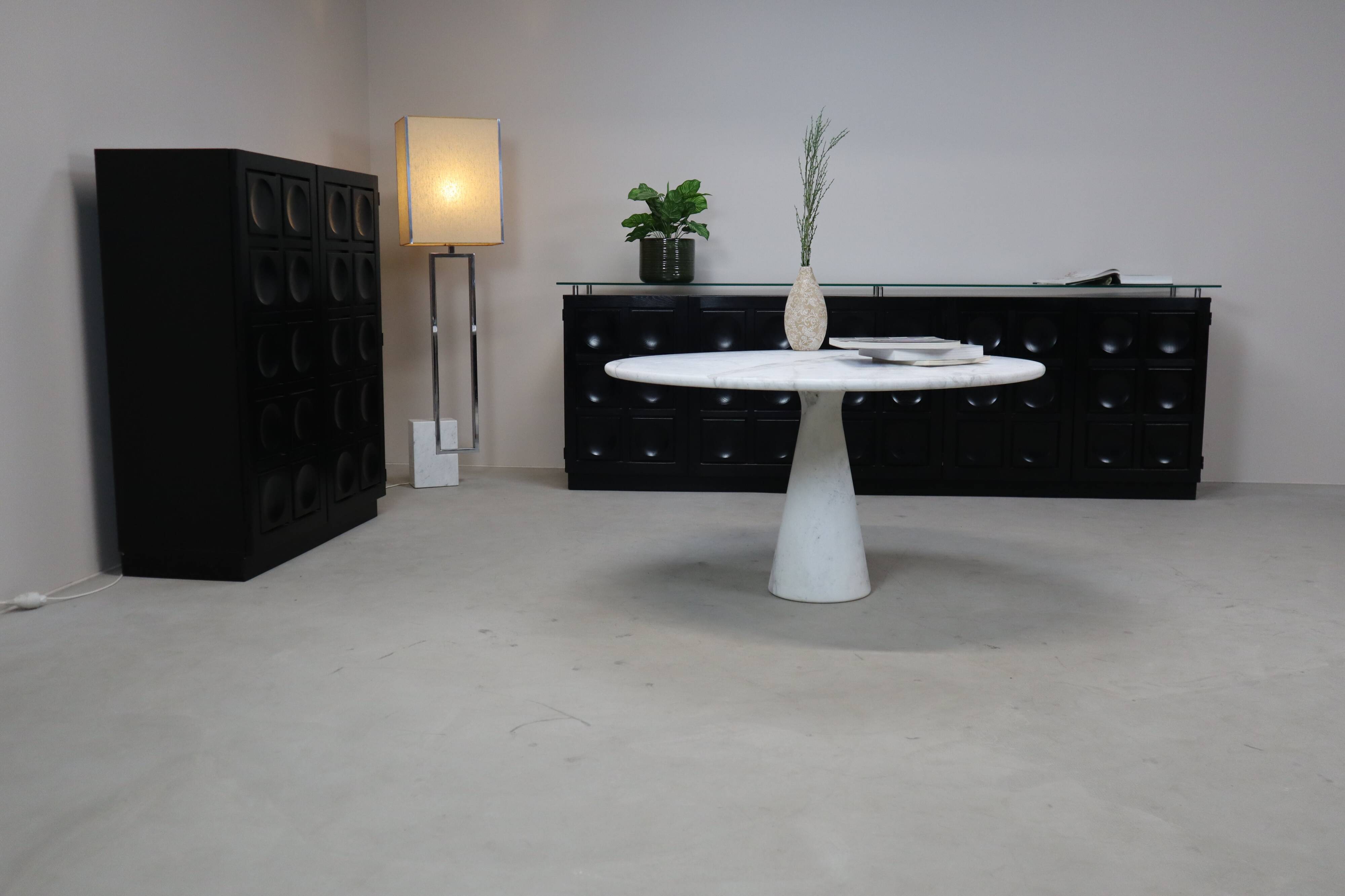 Angelo Mangiarotti ‘M1’ Dining Table in Solid Carrara Marble