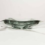 Green Murano glass ashtray