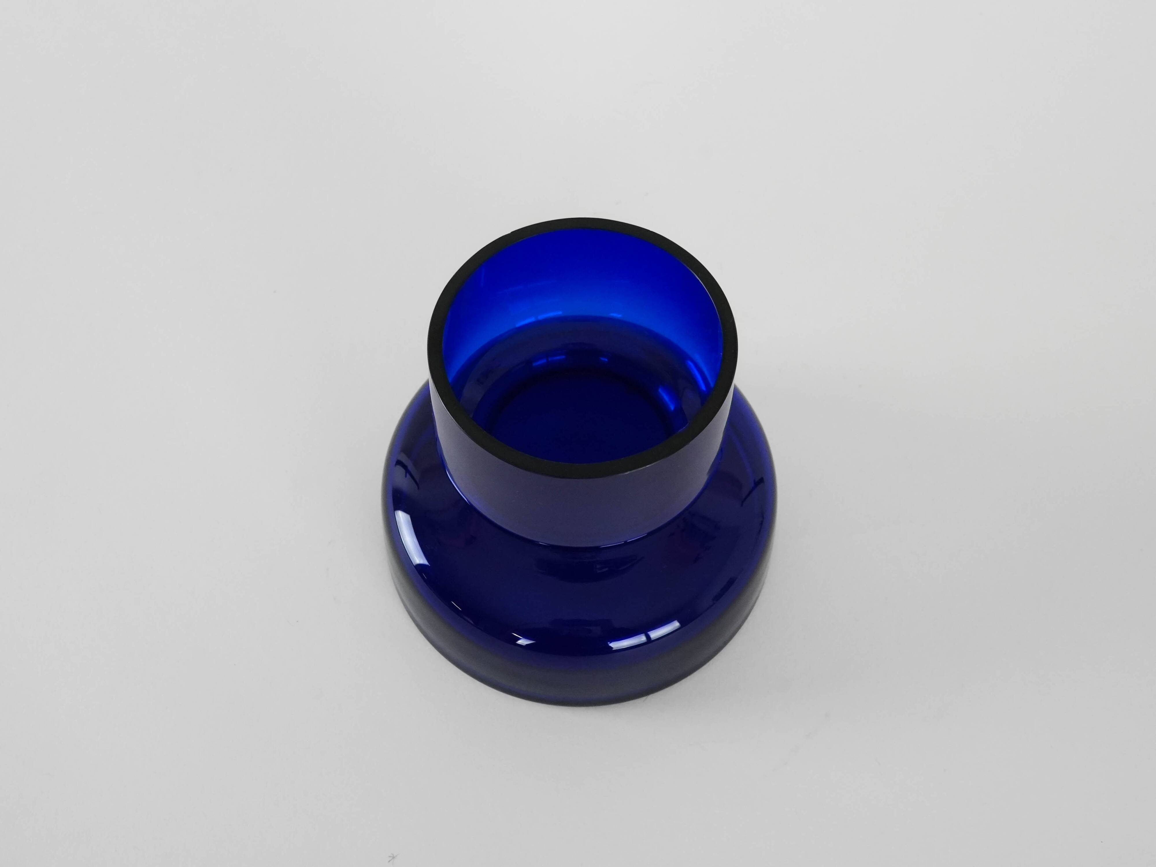 Cobalt vase, Danish design, 1970s, production: Denmark