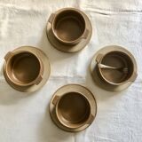Stoneware plates and bowls set
