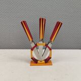 Fruit knife set, Art Deco. Sollingen Germany 1920-40s