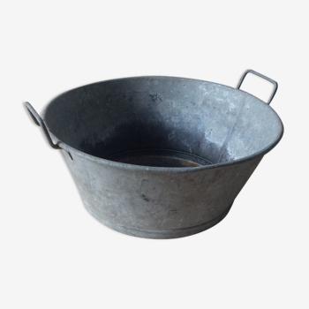 Bassine ronde en zinc