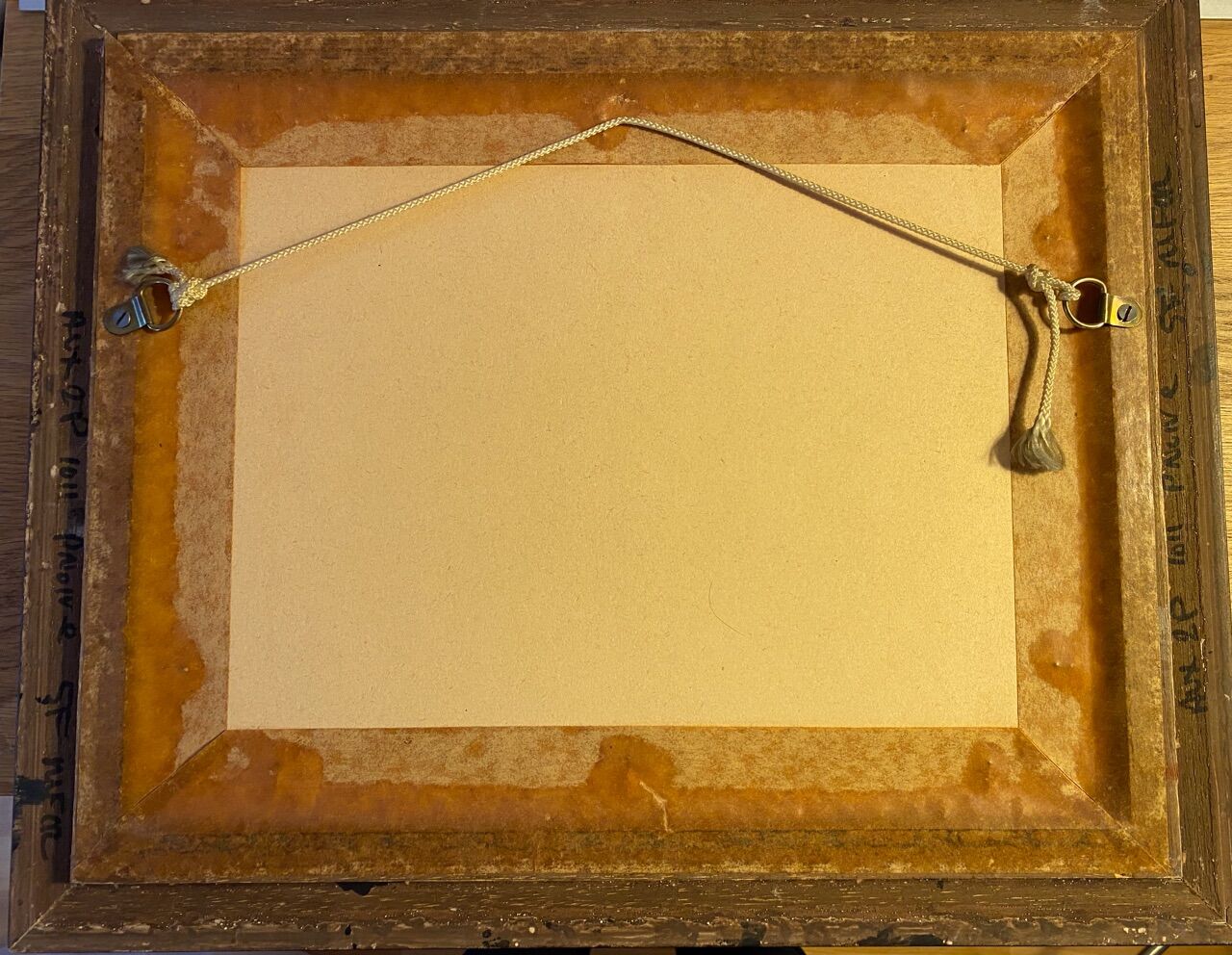 Old painting, edge of the Saône, XX century