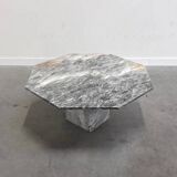 Vintage marble coffee table, 1970s