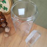 Large octagonal hermetic jar luminarc France vintage