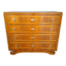 Art Deco chest of drawers (1930-1940) in walnut