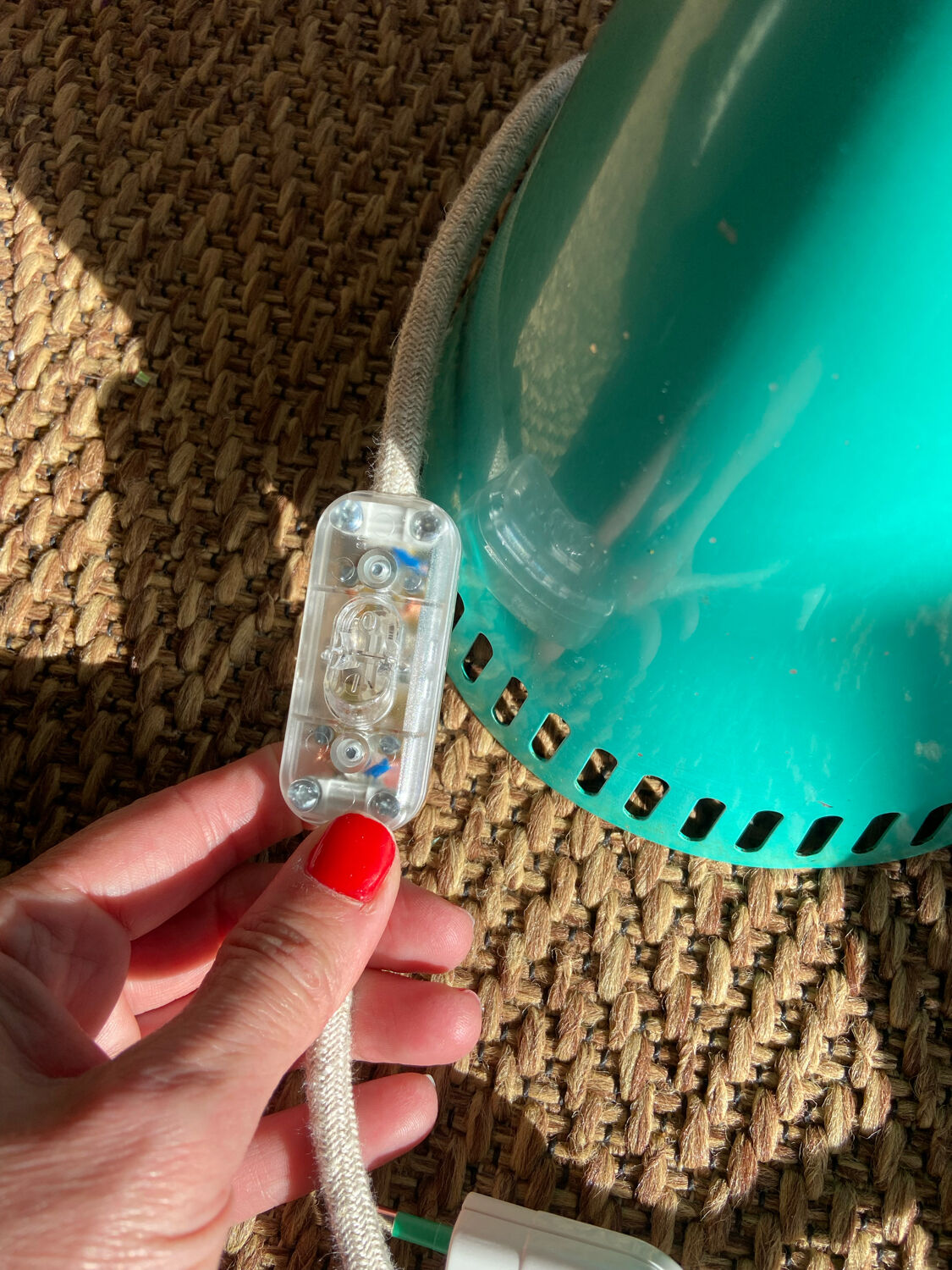 Vintage metal pendant light