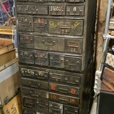 Military establishment - Two metal military mechanic's servants