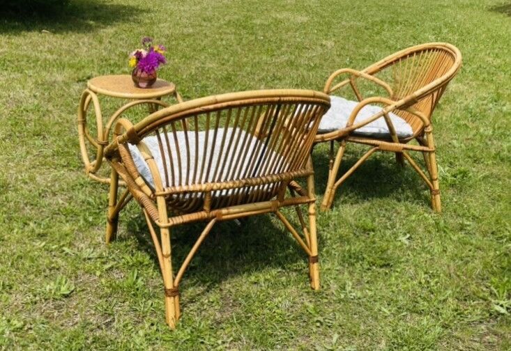 Restored garden furniture