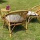 Restored garden furniture