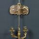 Chandelier with a gilded bronze shade, Louis XV style – Mid 19th century