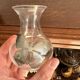 Art Nouveau Silver Butterfly Soliflore Vase Naturalistic Blown Glass