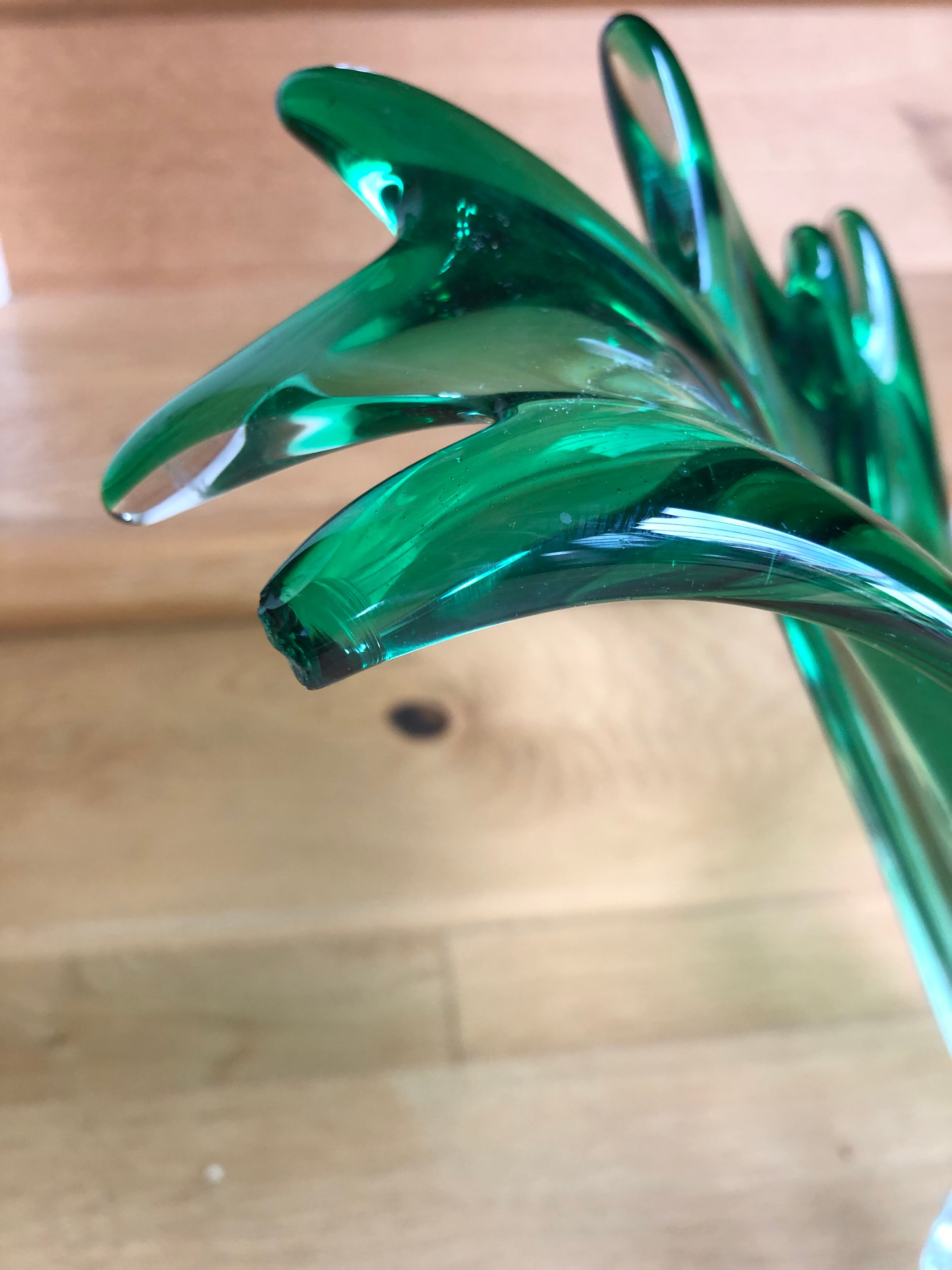 Blown glass fruit cup