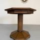 Vintage 1940s/50s bistro table with brass finish