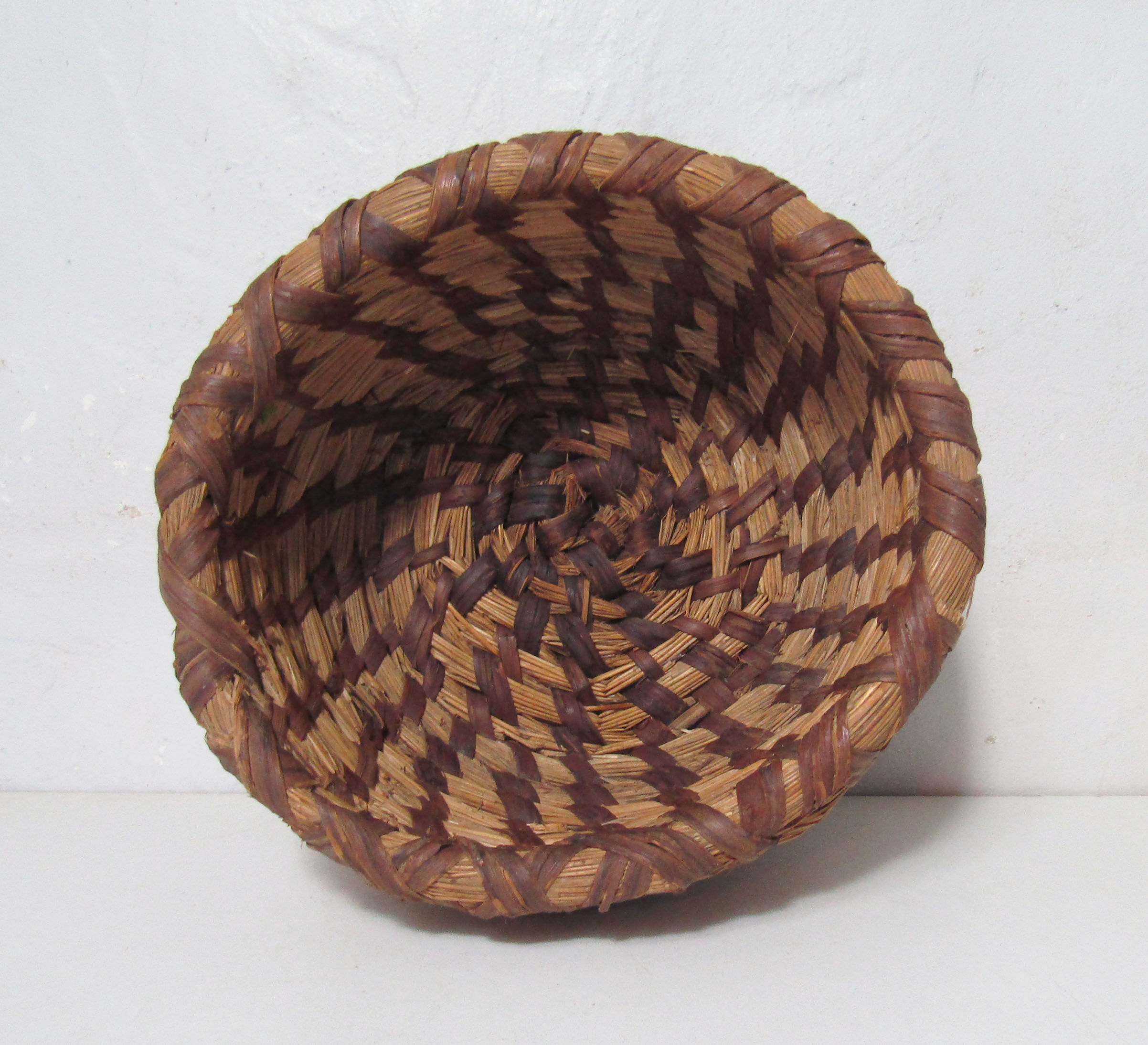 Old banneton straw basket