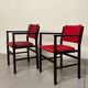 Armchairs with armrests, 1960s, set of 2