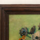 Oil on panel bouquet signed