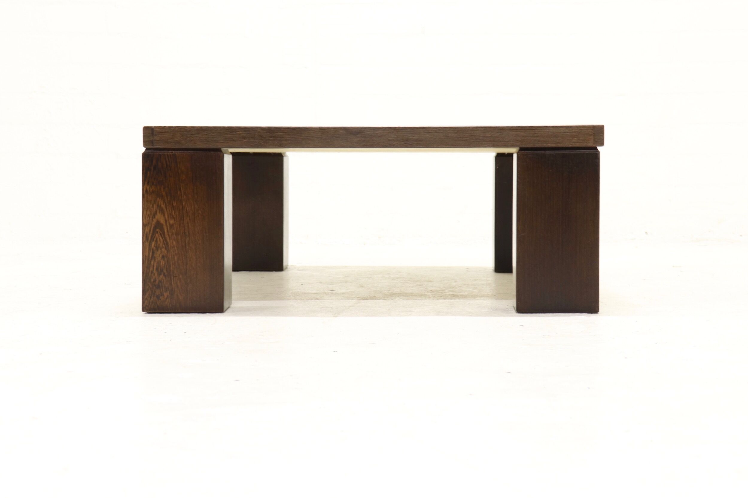 Rolf Middelboe & Gorm Lindum brutalist wenge coffee table 1970