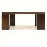 Rolf Middelboe & Gorm Lindum brutalist wenge coffee table 1970