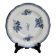 Antique hollow plate in Onnaing ironstone – Blue floral decoration