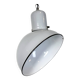 Industrial Grey Enamel Factory Pendant Lamp, 1960s