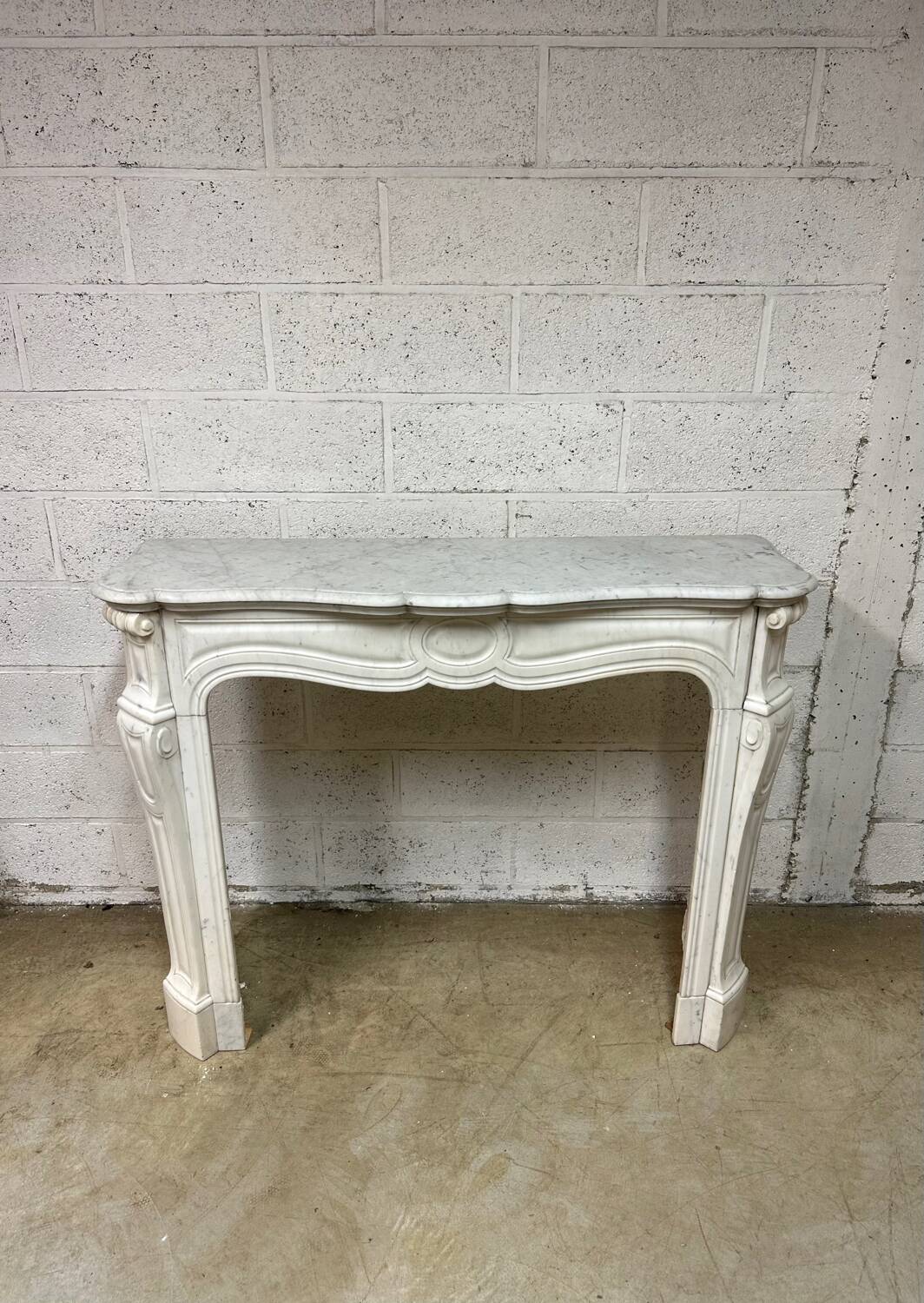 Louis XV style marble fireplace