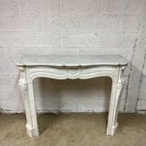 Louis XV style marble fireplace