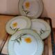 4 vintage porcelain plates