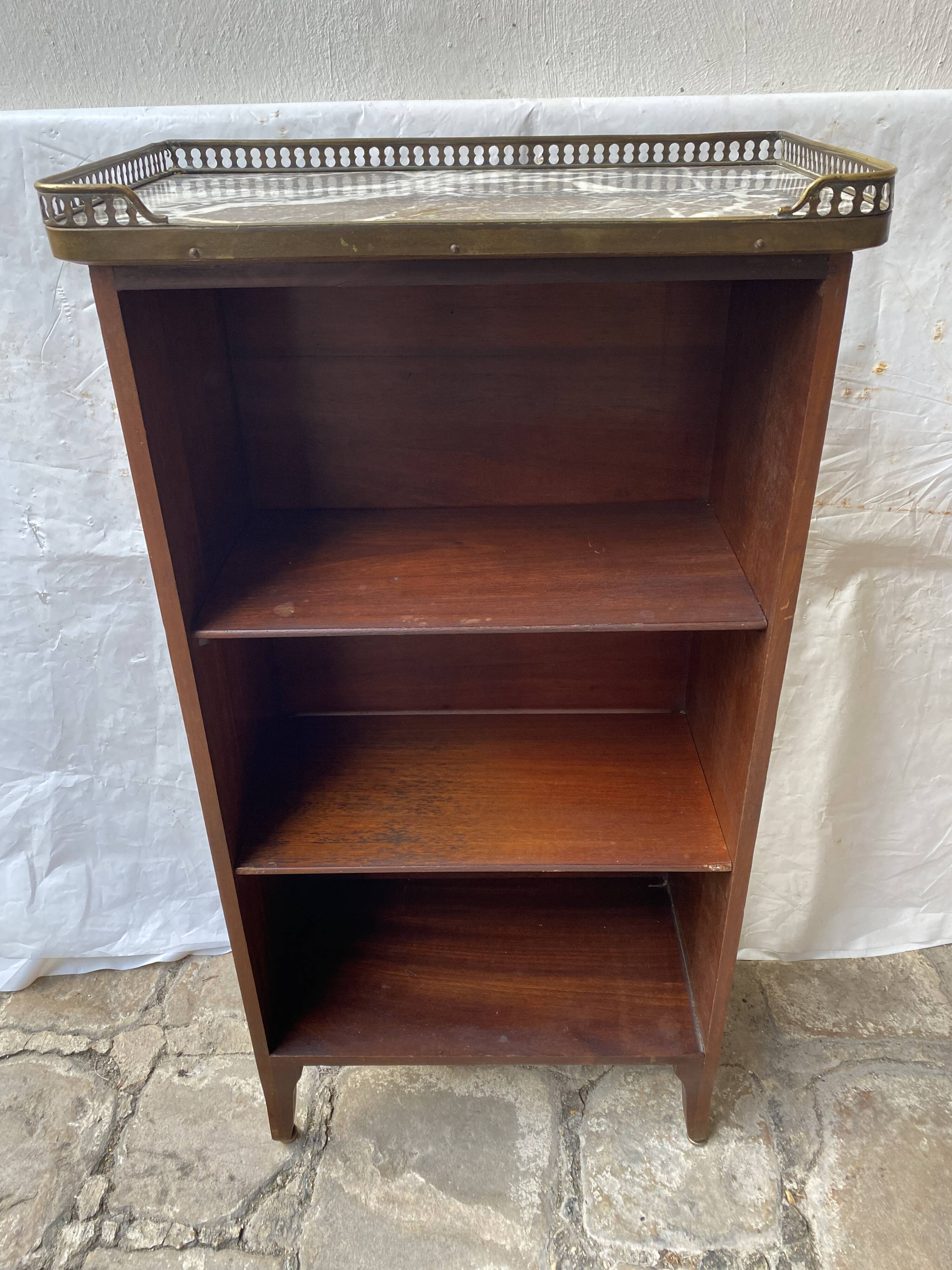 Mahogany and marble desk