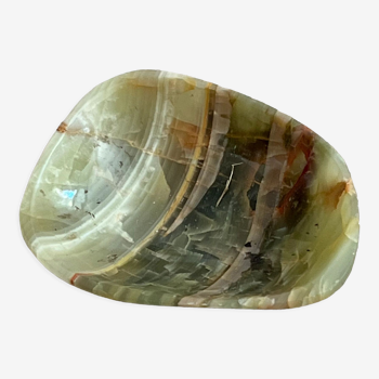 Ashtray in vintage opal Madagascar polished by hand