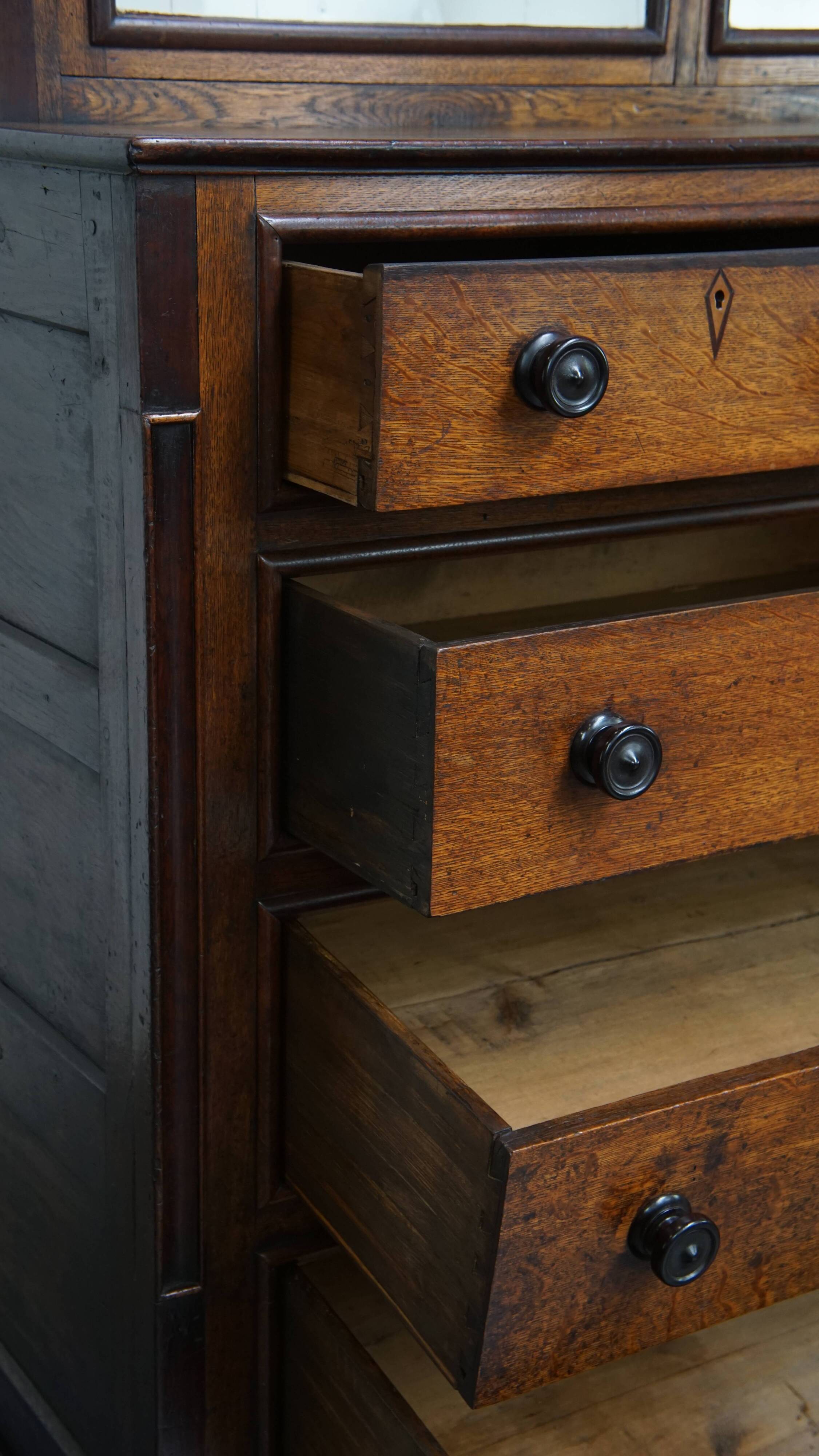 Antique English Buffet / Bookcase from the Early 19th Century